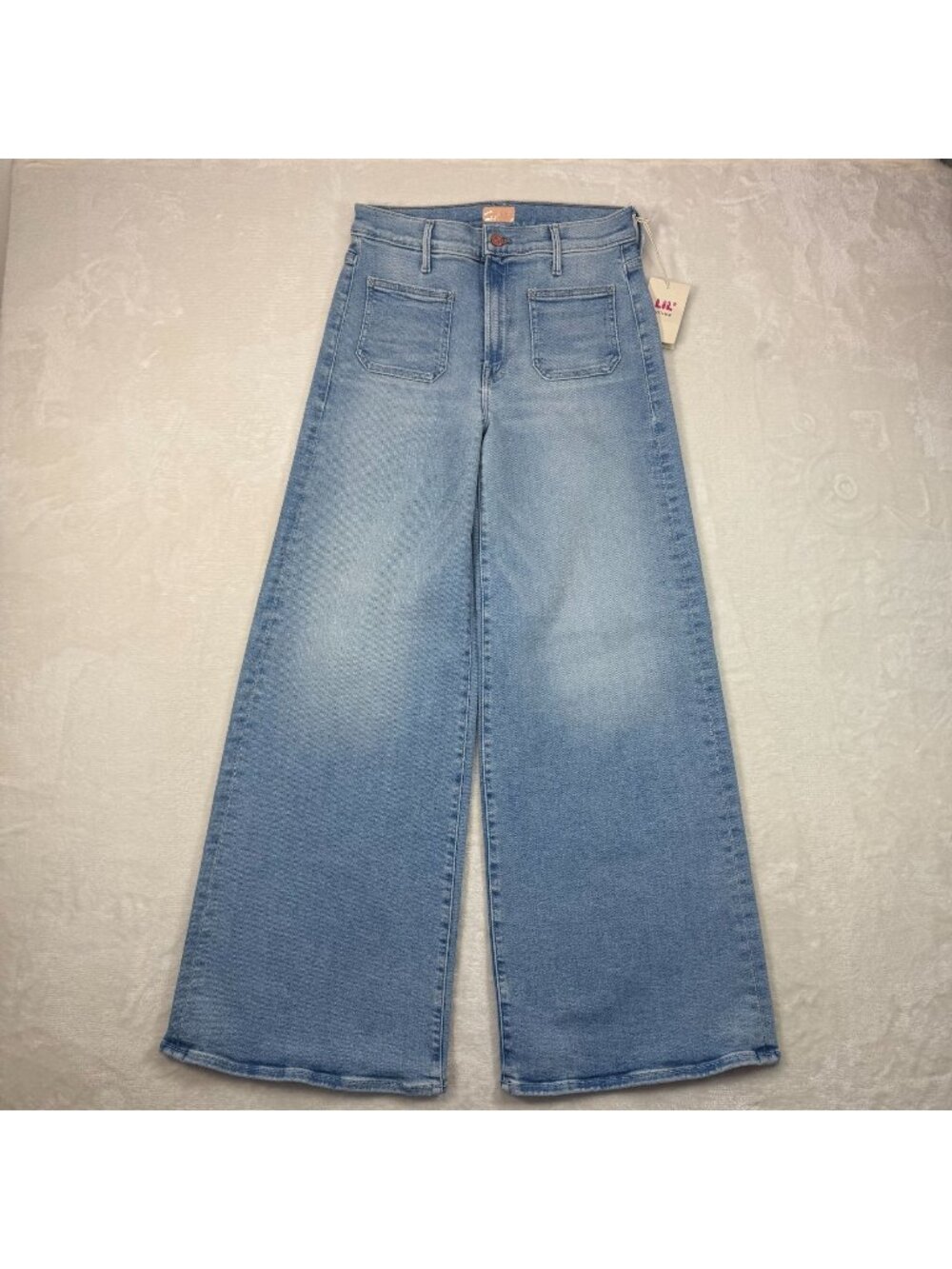 NWT Mother Jeans Lil Patch Pocket Undercover Sneak 26 California Cruiser Wide Le